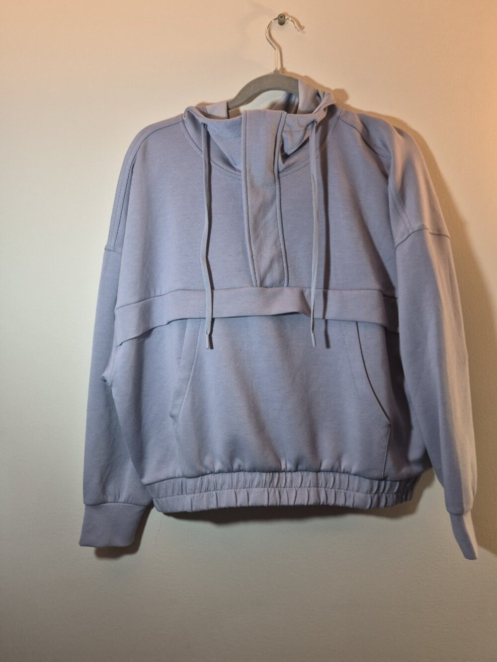 YOGALicious gray Scuba Fleece Half Zip Pullover Size Medium
